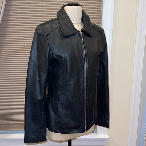 Robert Phillipe Black Genuine Leather Jacket - Picture 4 of 8